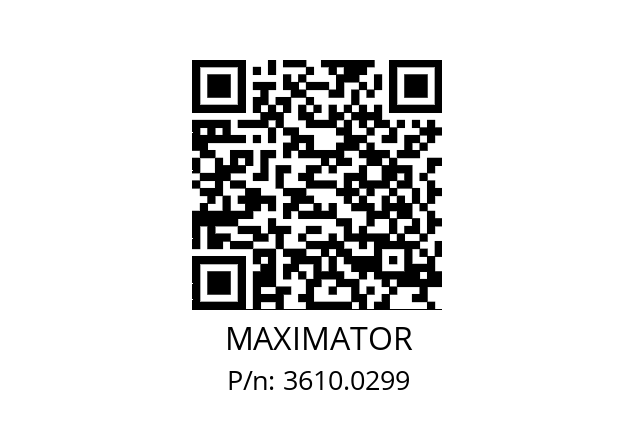   MAXIMATOR 3610.0299