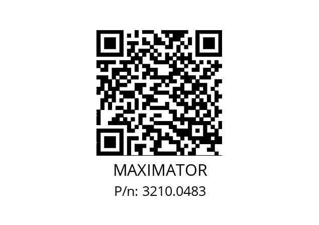   MAXIMATOR 3210.0483