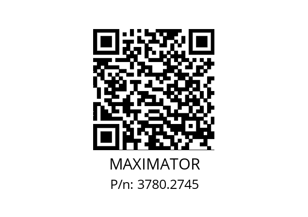   MAXIMATOR 3780.2745