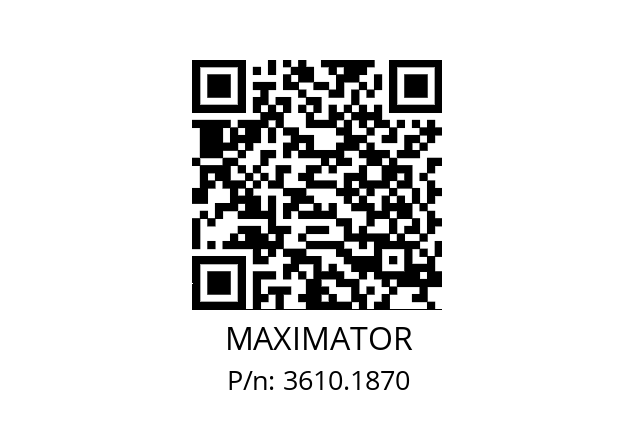   MAXIMATOR 3610.1870