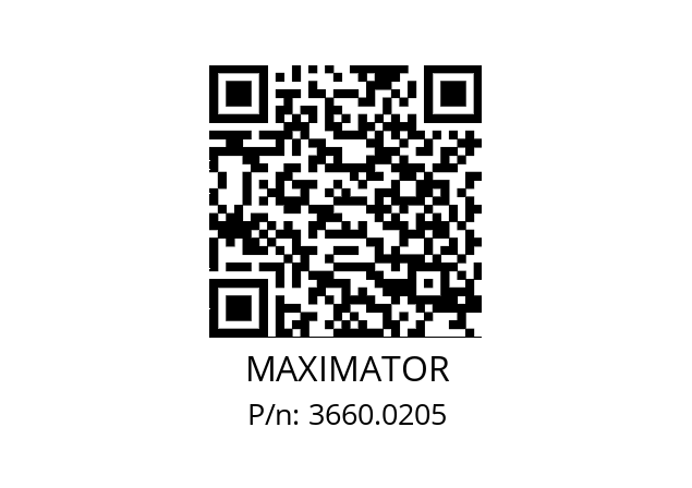   MAXIMATOR 3660.0205