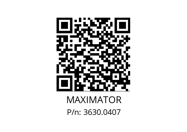   MAXIMATOR 3630.0407