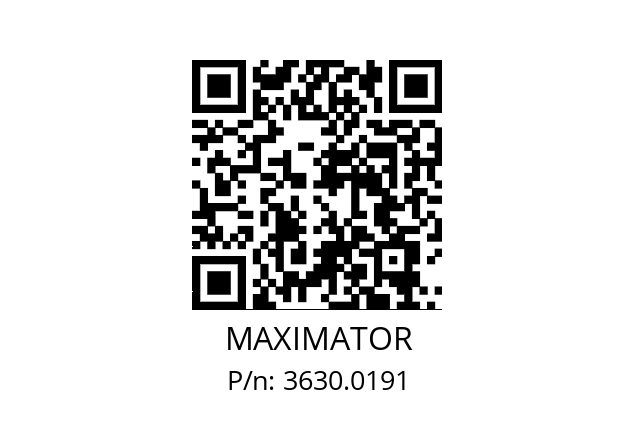   MAXIMATOR 3630.0191