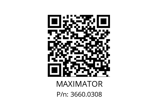   MAXIMATOR 3660.0308