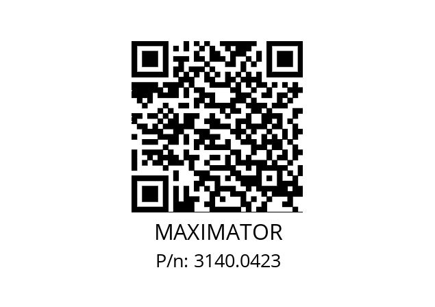   MAXIMATOR 3140.0423