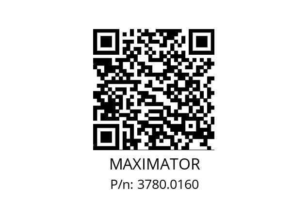   MAXIMATOR 3780.0160