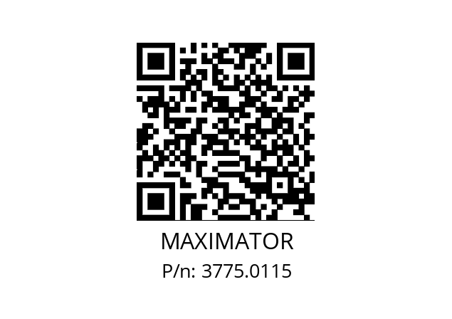   MAXIMATOR 3775.0115