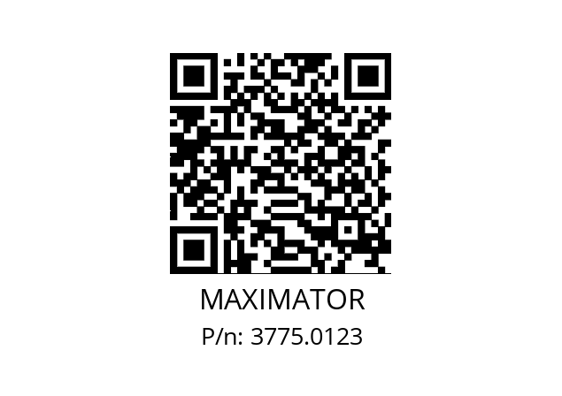   MAXIMATOR 3775.0123