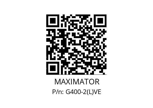   MAXIMATOR G400-2(L)VE