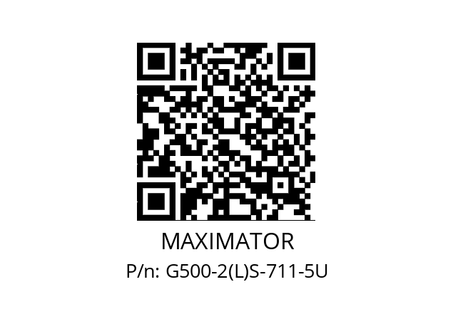   MAXIMATOR G500-2(L)S-711-5U