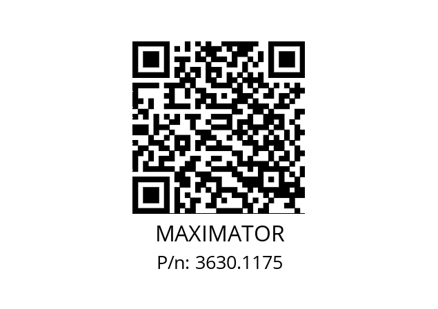   MAXIMATOR 3630.1175