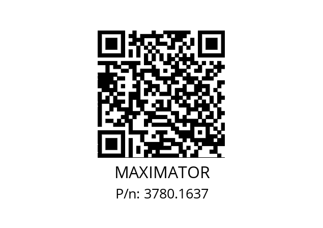   MAXIMATOR 3780.1637