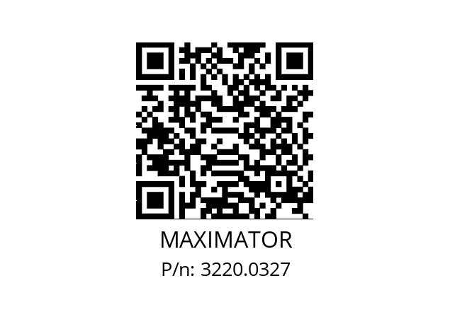   MAXIMATOR 3220.0327