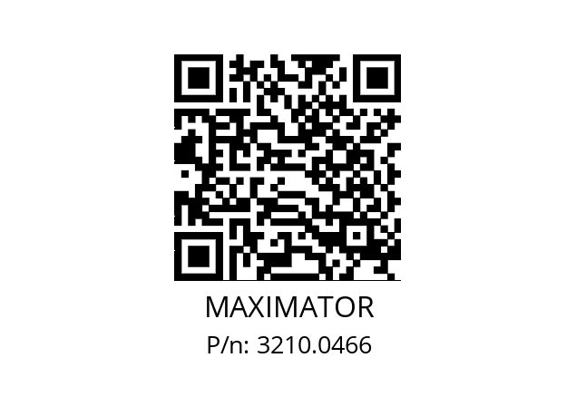   MAXIMATOR 3210.0466