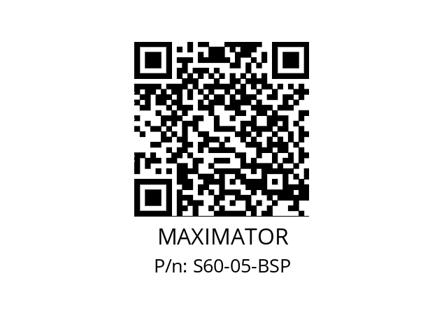   MAXIMATOR S60-05-BSP