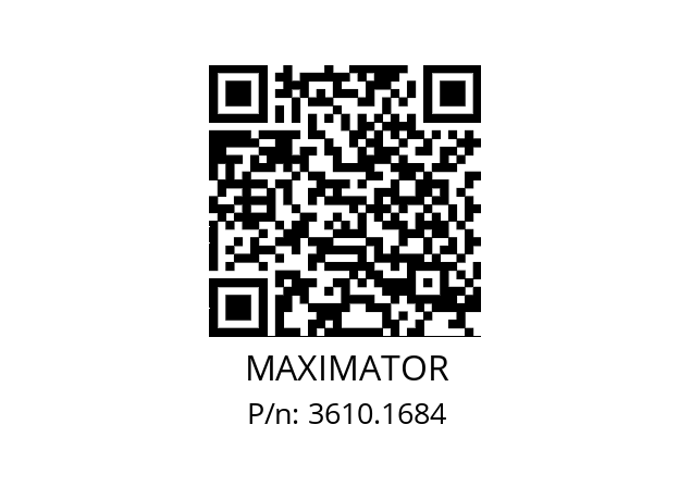   MAXIMATOR 3610.1684