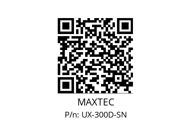   MAXTEC UX-300D-SN