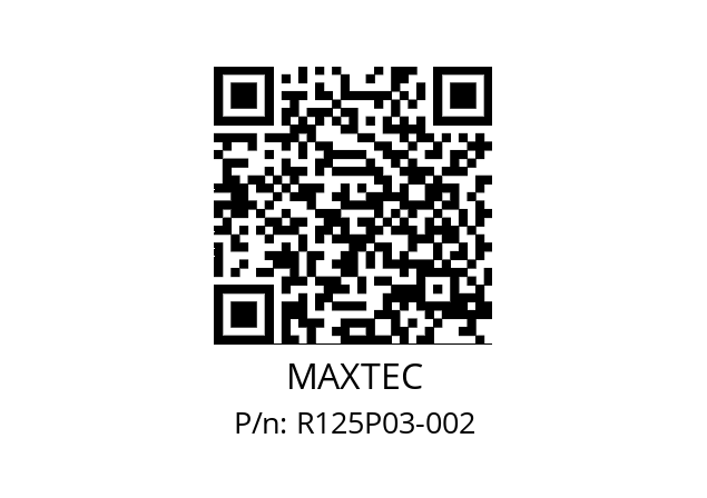   MAXTEC R125P03-002