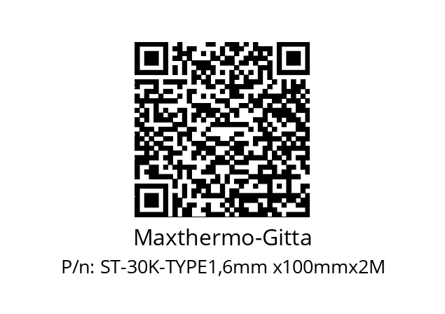   Maxthermo-Gitta ST-30K-TYPE1,6mm x100mmх2M