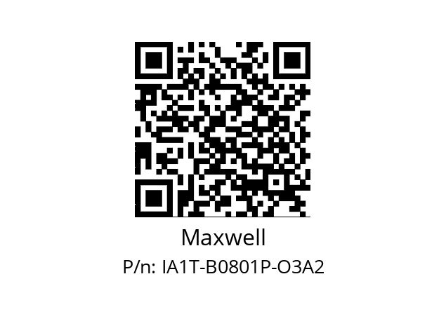   Maxwell IA1T-B0801P-O3A2