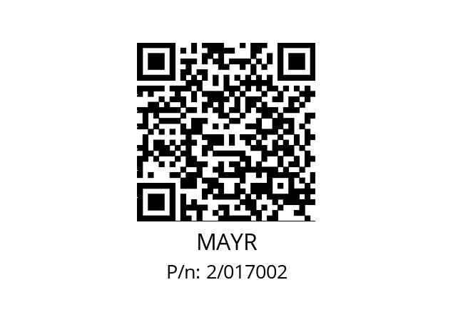   MAYR 2/017002