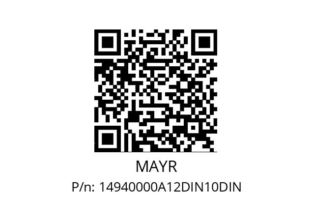   MAYR 14940000A12DIN10DIN