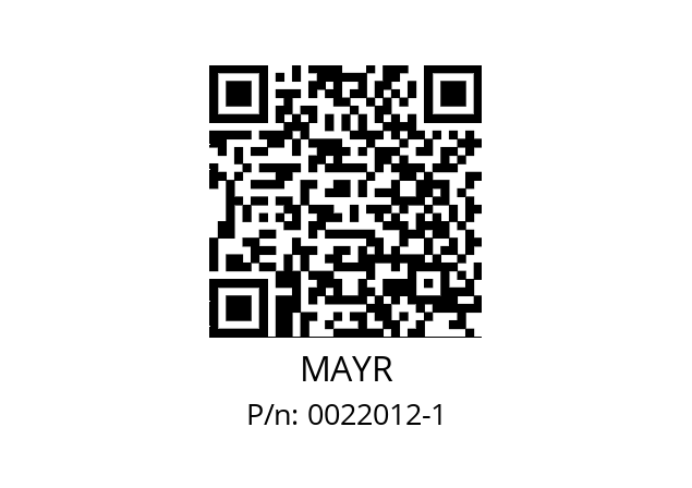   MAYR 0022012-1