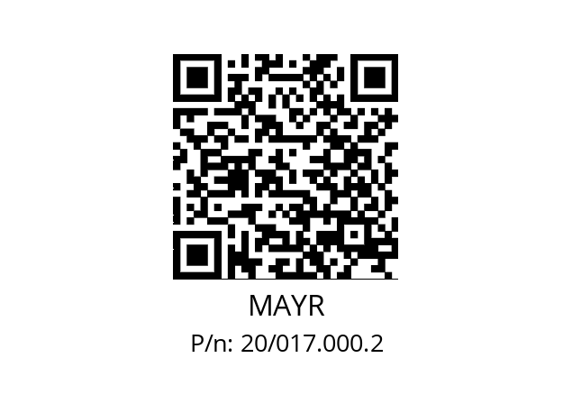   MAYR 20/017.000.2