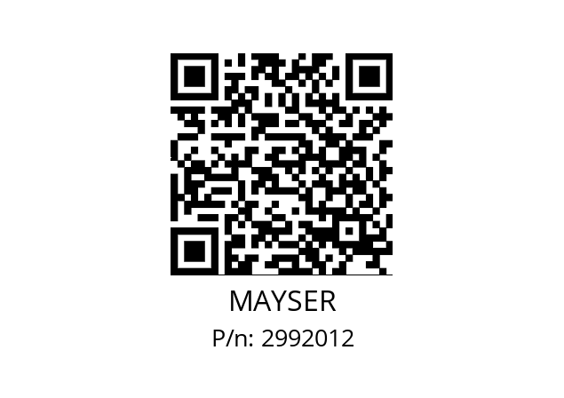   MAYSER 2992012