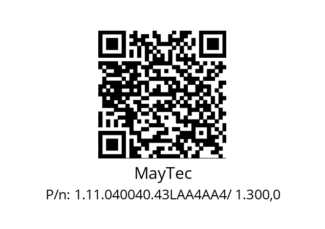   MayTec 1.11.040040.43LAA4AA4/ 1.300,0