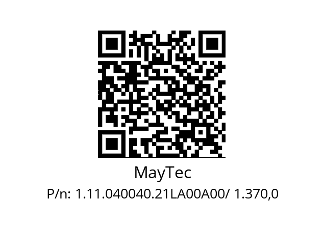   MayTec 1.11.040040.21LA00A00/ 1.370,0