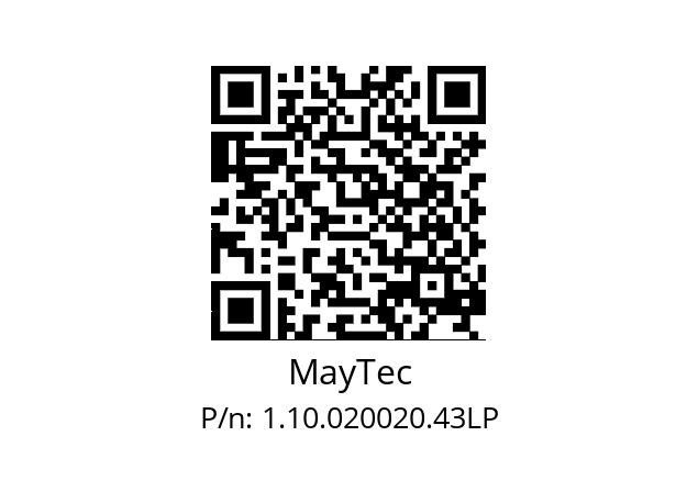   MayTec 1.10.020020.43LP