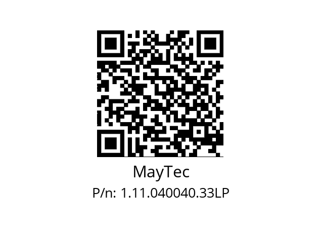   MayTec 1.11.040040.33LP