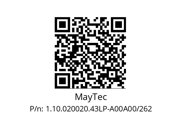   MayTec 1.10.020020.43LP-A00A00/262