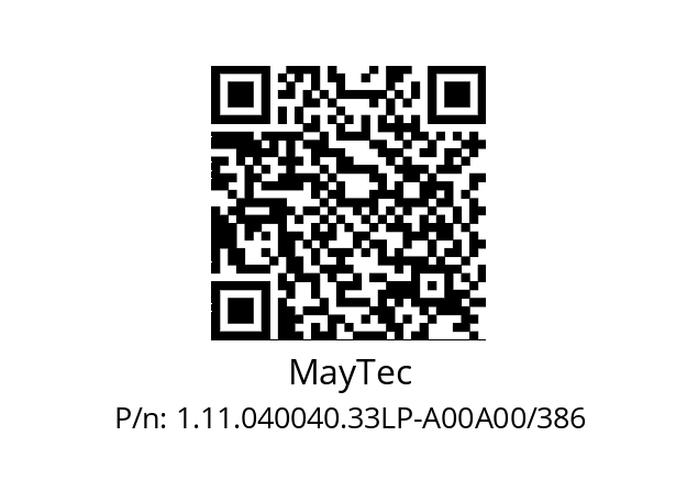   MayTec 1.11.040040.33LP-A00A00/386