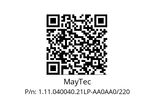   MayTec 1.11.040040.21LP-AA0AA0/220