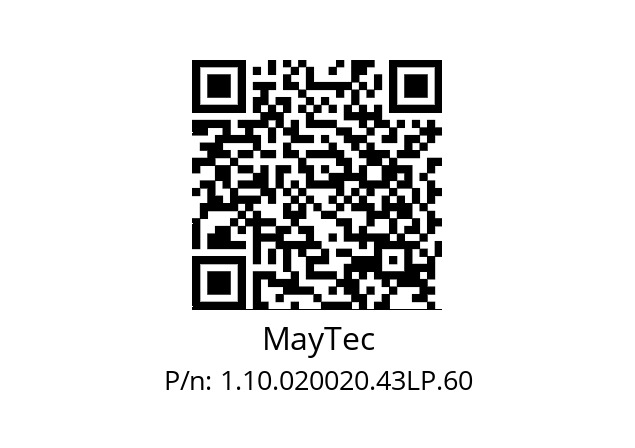   MayTec 1.10.020020.43LP.60