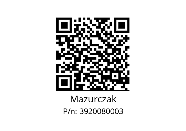   Mazurczak 3920080003