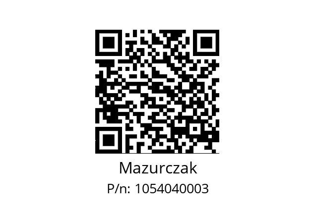   Mazurczak 1054040003