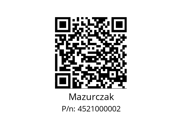   Mazurczak 4521000002