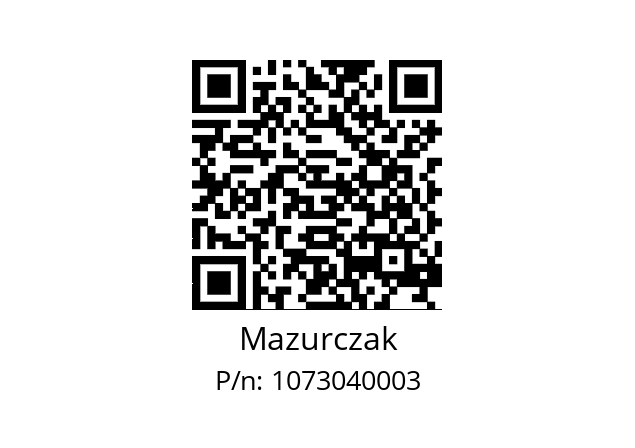   Mazurczak 1073040003