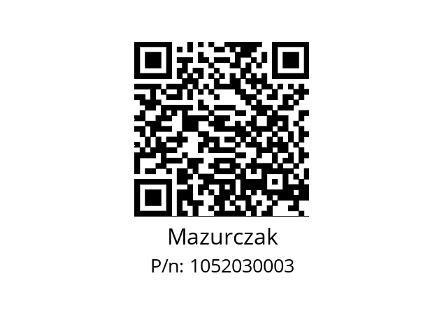   Mazurczak 1052030003