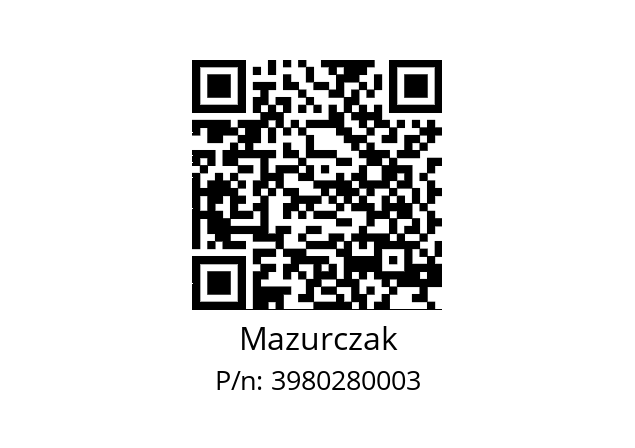   Mazurczak 3980280003