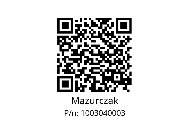   Mazurczak 1003040003