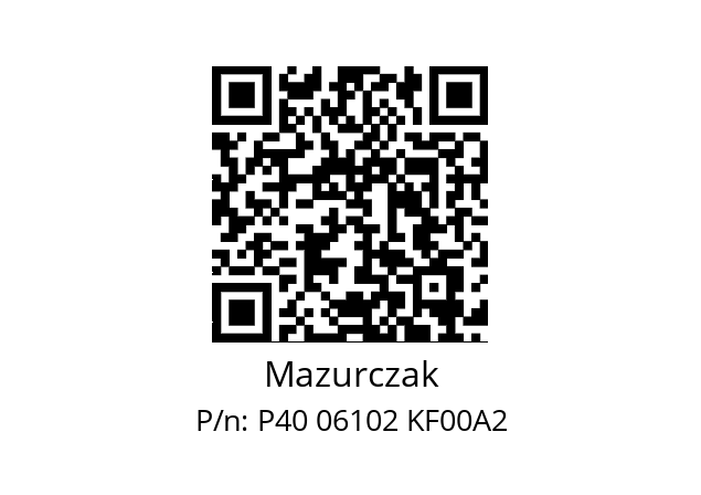   Mazurczak P40 06102 KF00A2