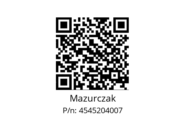   Mazurczak 4545204007