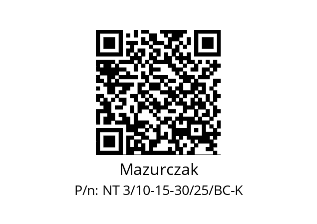   Mazurczak NT 3/10-15-30/25/BC-K