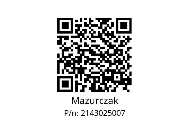   Mazurczak 2143025007