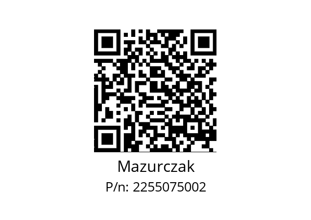   Mazurczak 2255075002