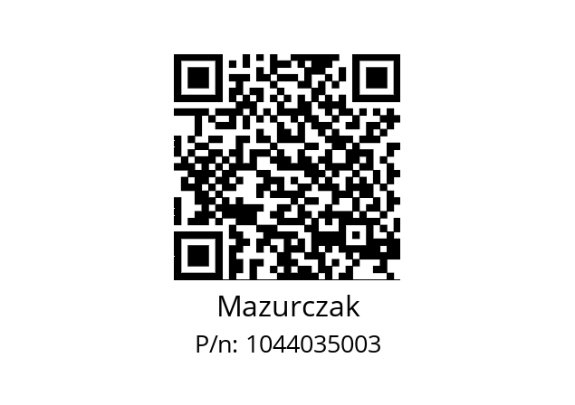   Mazurczak 1044035003